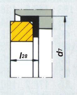 TENUTE MECCANICHE Serie MG912 per pompe Travaini Tenuta a molla conica per liquidi puliti e acidi Guarnizione controfaccia con cuffia Senso di