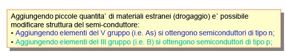 Perche il Silicio: le giunzioni n-p Reverse bias on a p-n junction In una giunzione n-p la densita