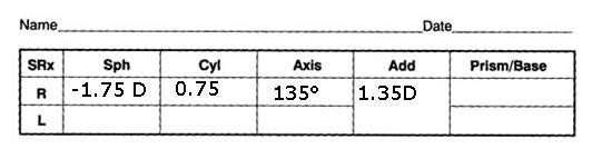 Avvaletevi di questa funzione nella prescrizione di lente sferica con passi di 0.05D.