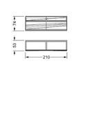 CONES BUFFET FINITURE FINISHES SCHEDA TECNICA TECHNICAL DRAWINGS Struttura