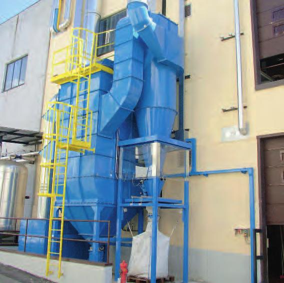 2 Impianto di depolverazione con filtri a tasche Depolverazione industriale Per assicurare le migliori