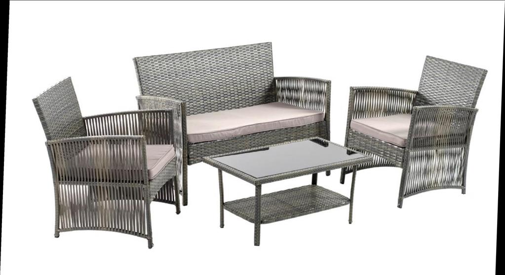 SET MYERS Set con un divano due posti, due poltrone e un tavolino