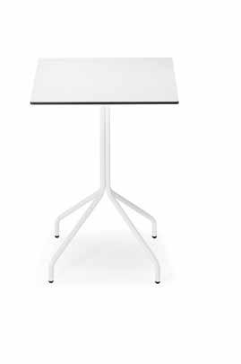 ITALIA bistro base chrome steel, LS4 HPL ITALIA X chrome steel, 7SC ecoleather Note