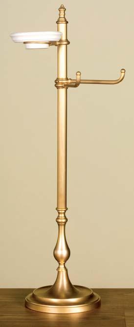 Hanging brush holder in gold satined bronze 66 2092A 2092B