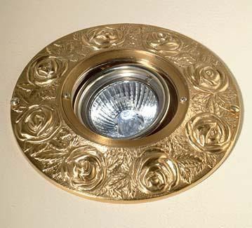 Halogen light in french polished gold bronze Dicroica 220V n 1 x max 50W 78 9445 (cm 22 x 15