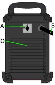 LED Macchina accesa/spenta (ON/OFF): Quando acceso indica che la macchina è accesa (ON).