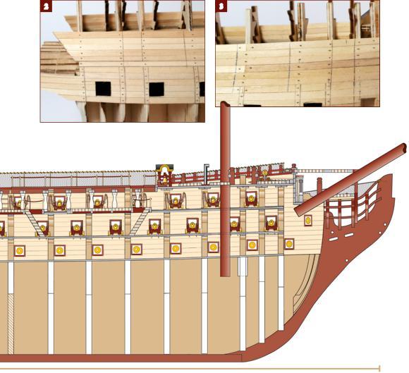 Con l aiuto di un apposito listello (vedi il Suggerimento a lato), disegna una linea 4,5 mm a poppavia delle ordinate.