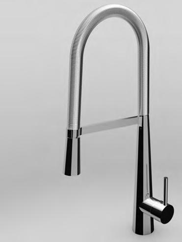 Sink mixer with swivel spout and pull out shower 72 150 215 507 Ø41,5 200