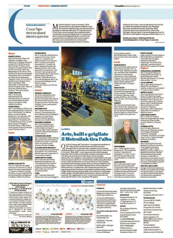 26 giugno 2015 Pagina 18 La Repubblica (ed.