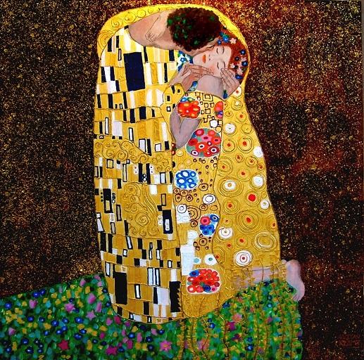 Dipinto di Gustav Klimt Forse l altrettanto famoso dipinto Il bacio.