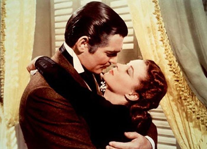 Dipinto di Francesco Hayez O il bacio tra Rhett Butler e Rossella O Hara Clark Gable e Vivien Leigh nella celebre pellicola Via Col Vento?