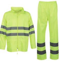 2XL Nylon spalmato PVC HI-VIS RAINSET ompleto antipioggia alta