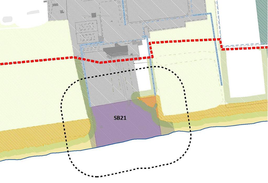 Area concedibile SB21 DATI GENERALI DELL INTERVENTO Ubicazione Tipologie delle opere previste Attuale stato di fatto dell area Superficie dell area concedibile Carico teorico massimo sostenibile