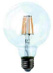 bulbs / lampade LED DECORATIVE Watt Volt Attacco Connection Dimensioni Dimension L.284-4-CRI 4 Ø 95 - L. 138 400 lm - trasp. transp.- L.283-4-CRI 4 Ø 5 - L. 175 400 lm - trasp. transp.- L.283-7,5-CRI 7,5 Ø 5 - L.
