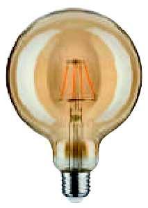 8113-9-F 9 Ø 95 - L. 130 700 lm - opale opal- LED DECORATIVE VINTAGE L.284-4-AM 4 Ø 95 - L. 138 400 lm - ambra trasp. - amber transp. L.283-4-AM 4 Ø 5 - L. 175 400 lm - ambra trasp. - amber transp. L.285-4-AM 4 Ø 64 - L.