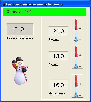 Economizzazione clima Col sistema BBTECH, grazie alla tastiera posta all esterno della camera, sarà possibile rivelare la presenza del