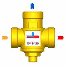 SCHED TECNIC VLVOL MISCELTRICE TERMOSTTIC NTICONDENS Funzionamento Le valvole miscelatrici termostatiche delle serie V13 e V14 sono solitamente utilizzate per mantenere alta la temperatura di