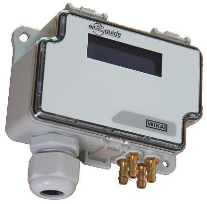 Misura di pressione elettronica Sensore di pressione differenziale doppio Per la ventilazione ed il condizionamento dell'aria Modello A2G-52 Scheda tecnica WIKA PE 88.
