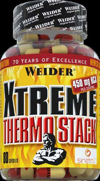 XTREME THERMO STACK TEMOGENICO CHE UNISCE I MECCANISMI DI AZIONE DI BEN 6 ESTRATTI VEGETALI AL SINETROL.