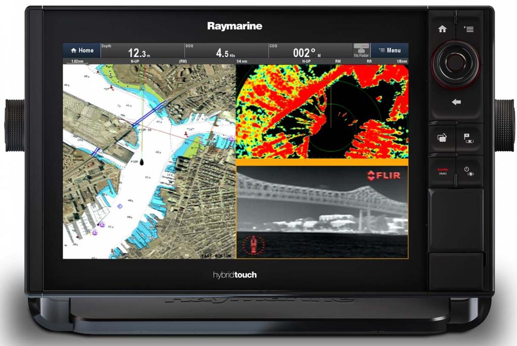 4 MONITOR MULTIFUNZIONE Cartografia e GPS di navigazione Radar Visualizzazione
