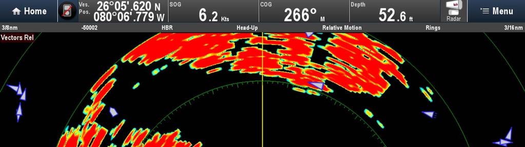 RADAR RAYMARINE HD DA 24 Immagini radar ad alta