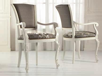 15 Art. 1004T - Sedia / Chair - 54 x 59 x 101H - tessuto / fabric Rubino Art.