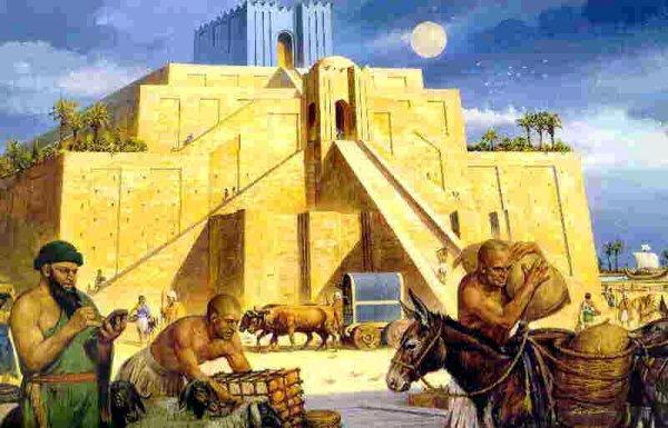 La Ziqqurat Le prime costruzioni di Ziqqurat si fanno risalire addirittura alla fine del III Millennio a.c. E proseguendo dopo con la costruzione in modo quasi costante da parte dei vari popoli mesopotamici che si sono succeduti nel tempo sino al III Secolo a.