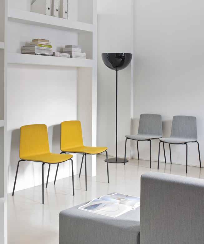 office e residential. Noa chair 4 feet die-casted aluminum base on castors also available.