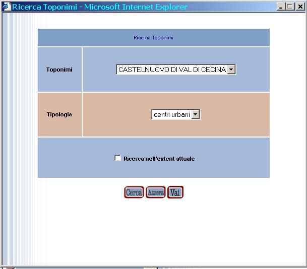 per fare zoom sulla selezione. L'extent visualizzato è definito dagli elementi selezionati (si ottiene la maggiore scala di dettaglio possibile).