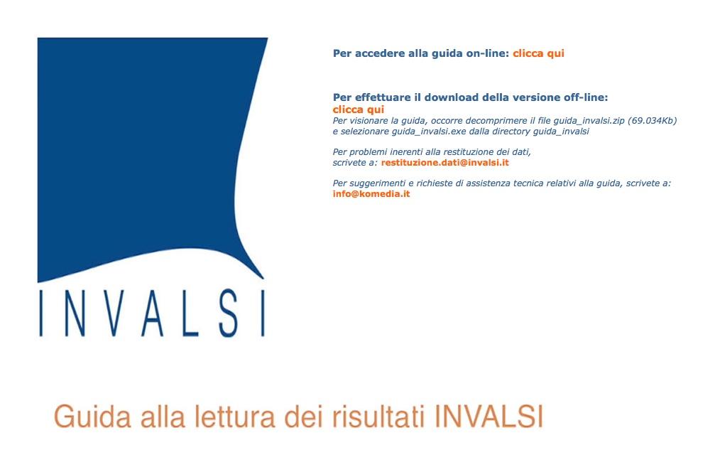 Il tutorial dell INValSI Una Guida alla lettura dei risultati delle Rilevazioni Nazionali è fornita