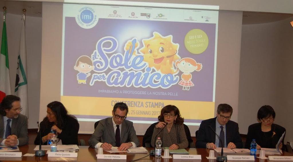 Marche in prima linea contro il melanoma: la prevenzione primaria arriva nelle scuole Prosegue il progetto educazionale per le scuole elementari nell ambito della campagna nazionale di prevenzione