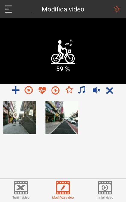 Evo. (è supportata solo la risoluzione 720p) Allegare i dati sulla velocità. Aggiungere i dati sulla frequenza cardiaca.