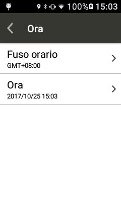 Impostazioni generali La funzione volume controlla anche il volume degli avvisi e di altri effetti audio. Ora Andare su Impostazioni > Sistema > Ora.