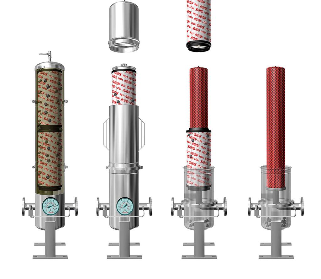 attacco a flangia per corpo del filtro a 10 o 16 bar utilizzo per speciali requisiti