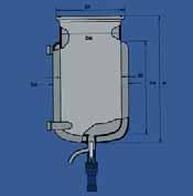 6. Distillazione, Separazione, Filtrazione GENERAL CATALOGUE EDITION 8 Reattori in vetro Flangia con scanalatura conforme alle norme DIN.