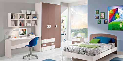 Misure: L 56 H 184 P 29 95,00 SCRITTOIO - Finitura lucida in vari colori - Misure: L 140 H 76 P 51 89,00 PENSILE 1 anta - Finitura