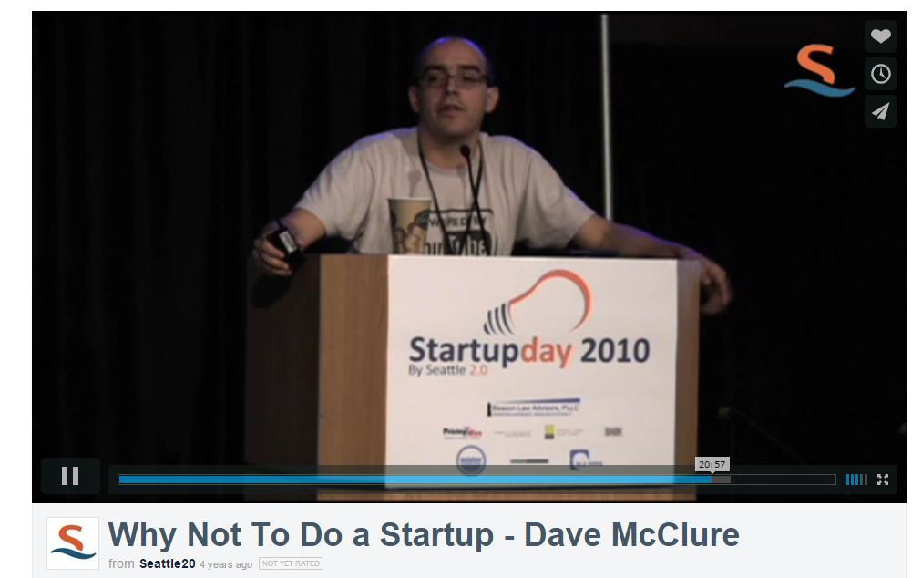 Tell me what s you f... Problem, Dave McClure http://vimeo.