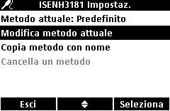 Viene visualizzato il menu Opzioni di accesso completo. 2. Selezionare Esegui standard di controllo. Nota: Selezionare la sonda appropriata se al misuratore sono collegate due sonde. 3.