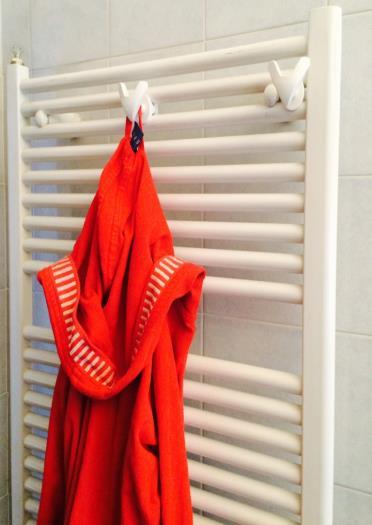 Avere asciugamani sempre puliti perché non vengono in contatto con la polvere che di solito si trova dietro al radiatore.