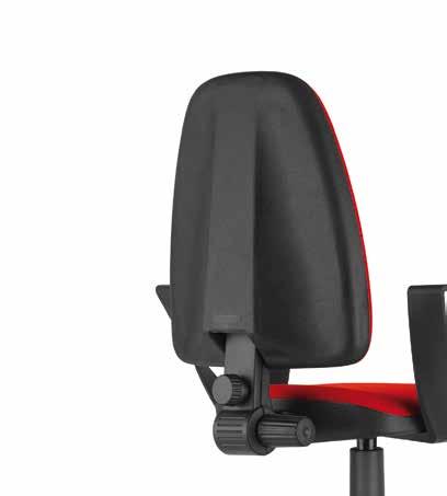 Braccioli in nylon Ergonomic armchair with shock-resistant injected polypropylene back and under-seat cover in black color.