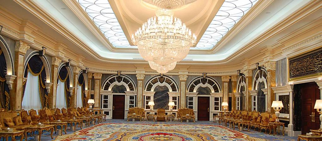 Location: Private residence in Saudi Arabia Chandelier: Empire style