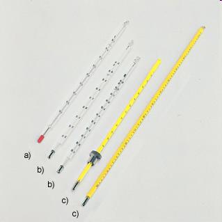 misurazione della temperatura termometri in vetro con liquido Sostanza intervallo d'uso C Hg -30 600