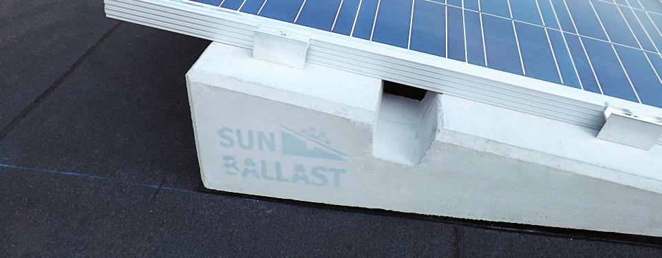 Materiali resistenti Il materiale principale di Sun Ballast, il cemento, permette una bassissima usura nel tempo e la capacità di resistere anche alle perturbazioni più intense e a diverse condizioni