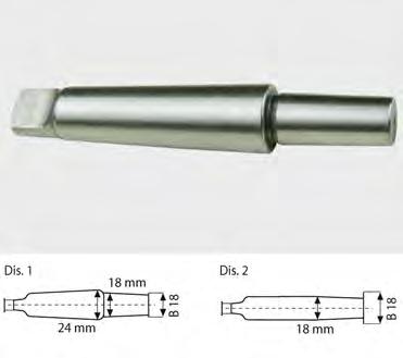 Accessori per trapani a cono morse Attacchi a doppio cono per il montaggio dei nostri mandrini cod. 417 RC 00180-6- 3/16 con attacco conico su trapani a colonna e trapani pesanti.