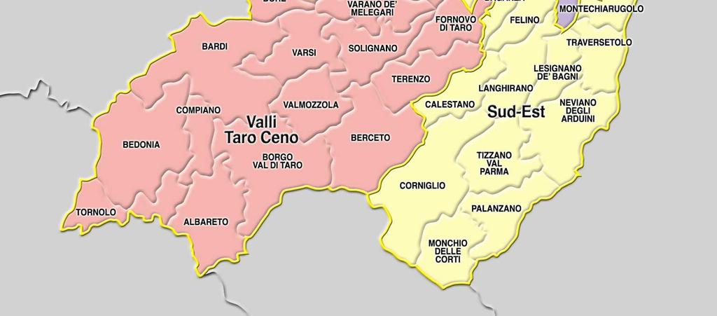 I suoi confini sono condivisi con altre 3 regioni (Lombardia, Liguria, Toscana), per un totale di 7 province: Piacenza a ovest, Reggio Emilia a est, a nord Cremona e Mantova, a sud Massa Carrara, La