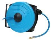 Hose reel suitable to distribute of air at different pressures and temperatures.