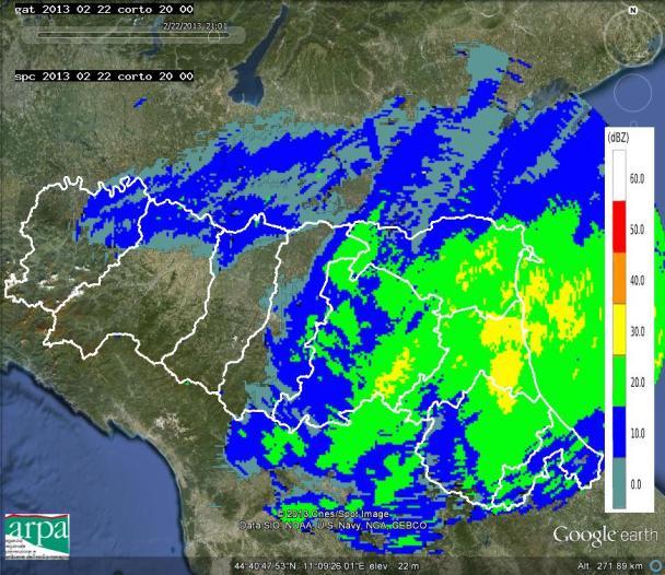 evidenziato dai profili verticali di