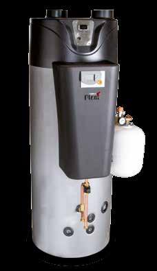 LITHIUM pompa di calore è un sistema innovativo brevettato, dotato di uno scambiatore ad alta efficienza spiralato immerso in acqua tecnica che aumenta le prestazioni calorifiche con risparmio di