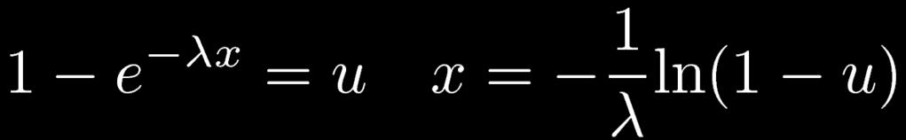 exponenziale con parametro λ Funzione