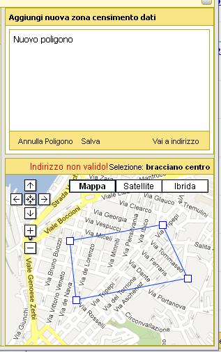 quale si vuole disegnare il poligono (vedi figura seguente).